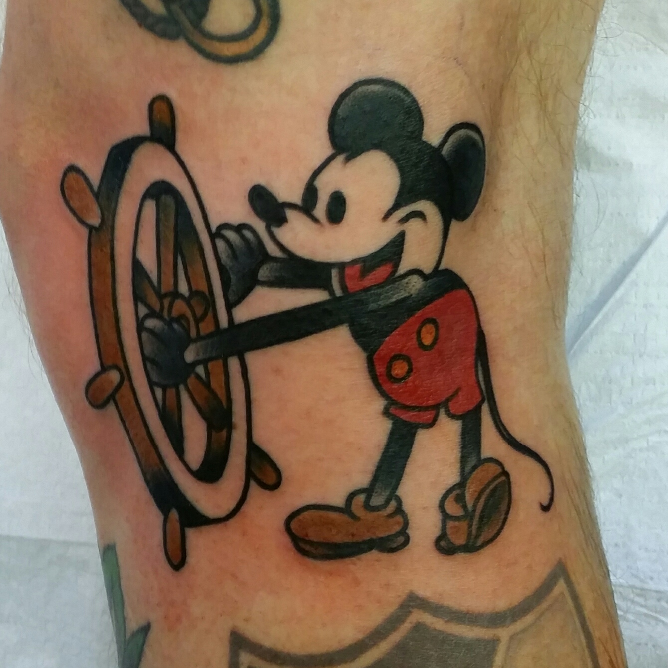 Tattoo uploaded by Xavier • Mickey Mouse tattoo by Arthur Zitka. #classic  #disney #retro #mickeymouse #cartoon #vintage #ArthurZitka • Tattoodo